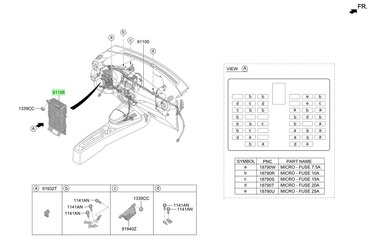 Fusible Original Para Hyundai I10 2019-2024