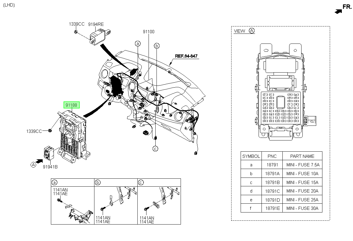 Caja Fusibles Original Para Hyundai I10 2013-2018