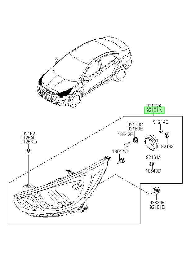 OEM 921011R030 catalogo