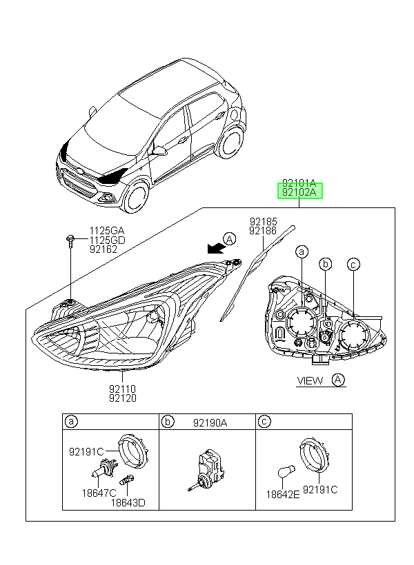 OEM 92102B4010 catalogo