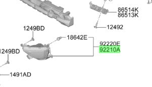 Neblinero Izquierdo Para Hyundai Creta Original Para desde 2021