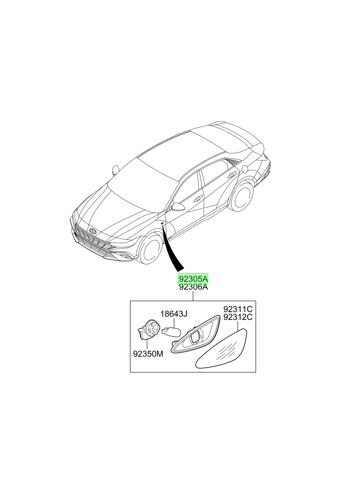Tapabarro Izq. Lh Original Para Hyundai I30 2017-2020