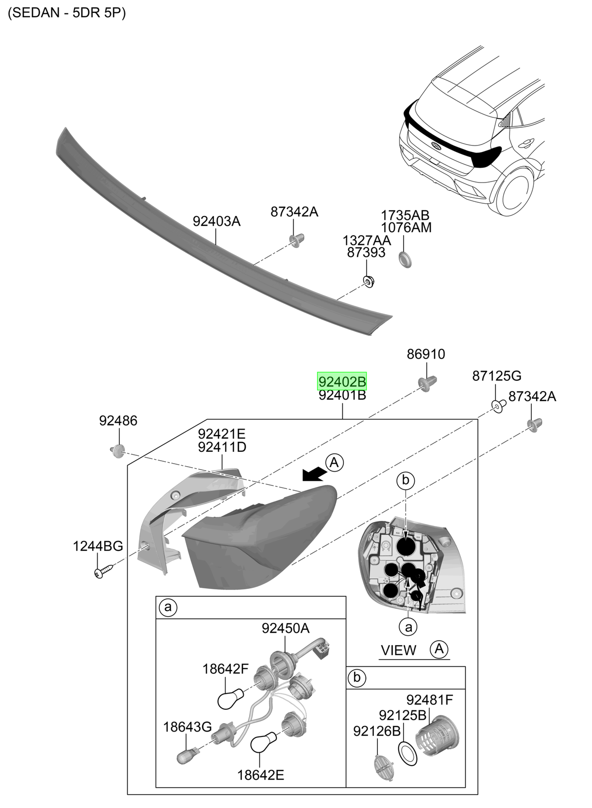 Foco Rh Original Para Hyundai I10 2019-2025