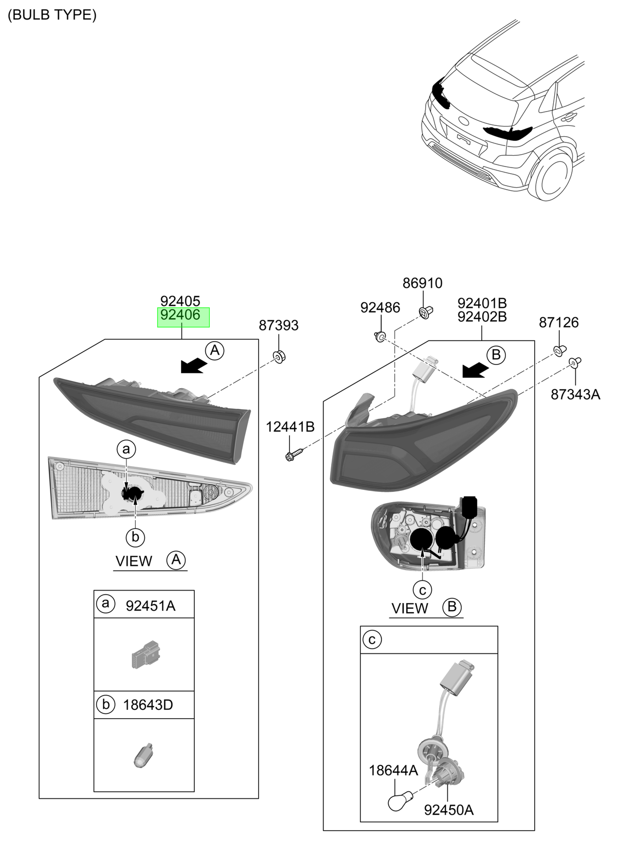 Foco Rh Original Para Hyundai Kona 2020-2024
