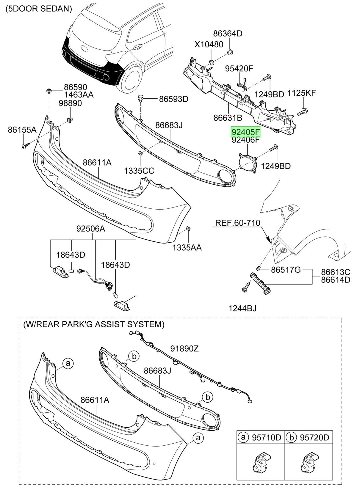 OEM 92405B4500 catalogo