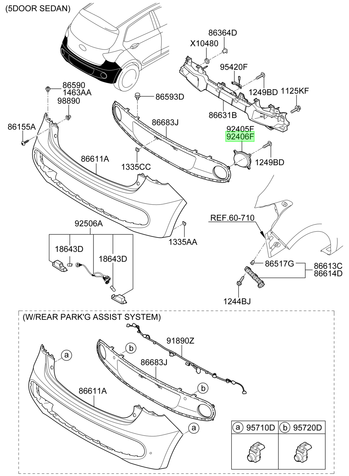 OEM 92406B4500 catalogo