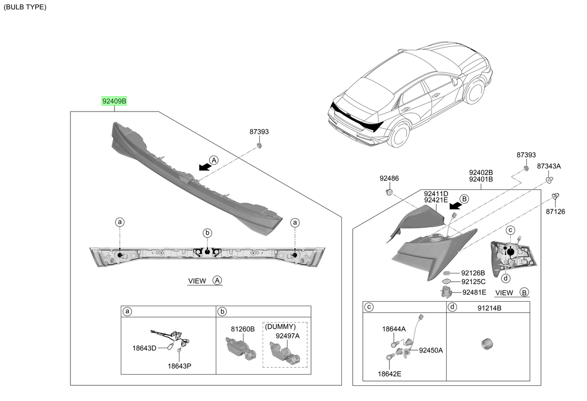 Luz Original Para Hyundai Elantra 2020-2025