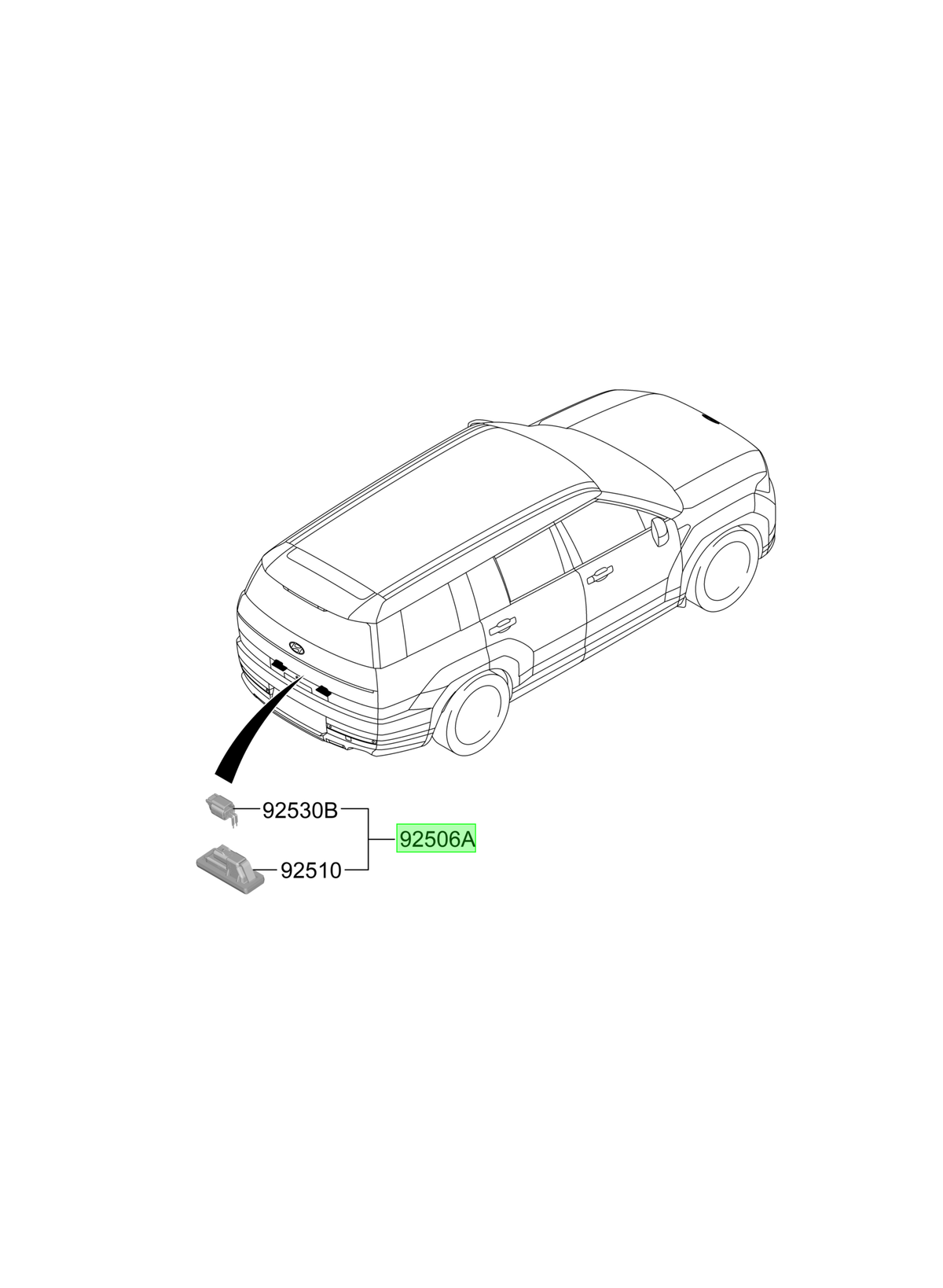 Foco Patente Original Para Hyundai Santa Fe 2023-2025