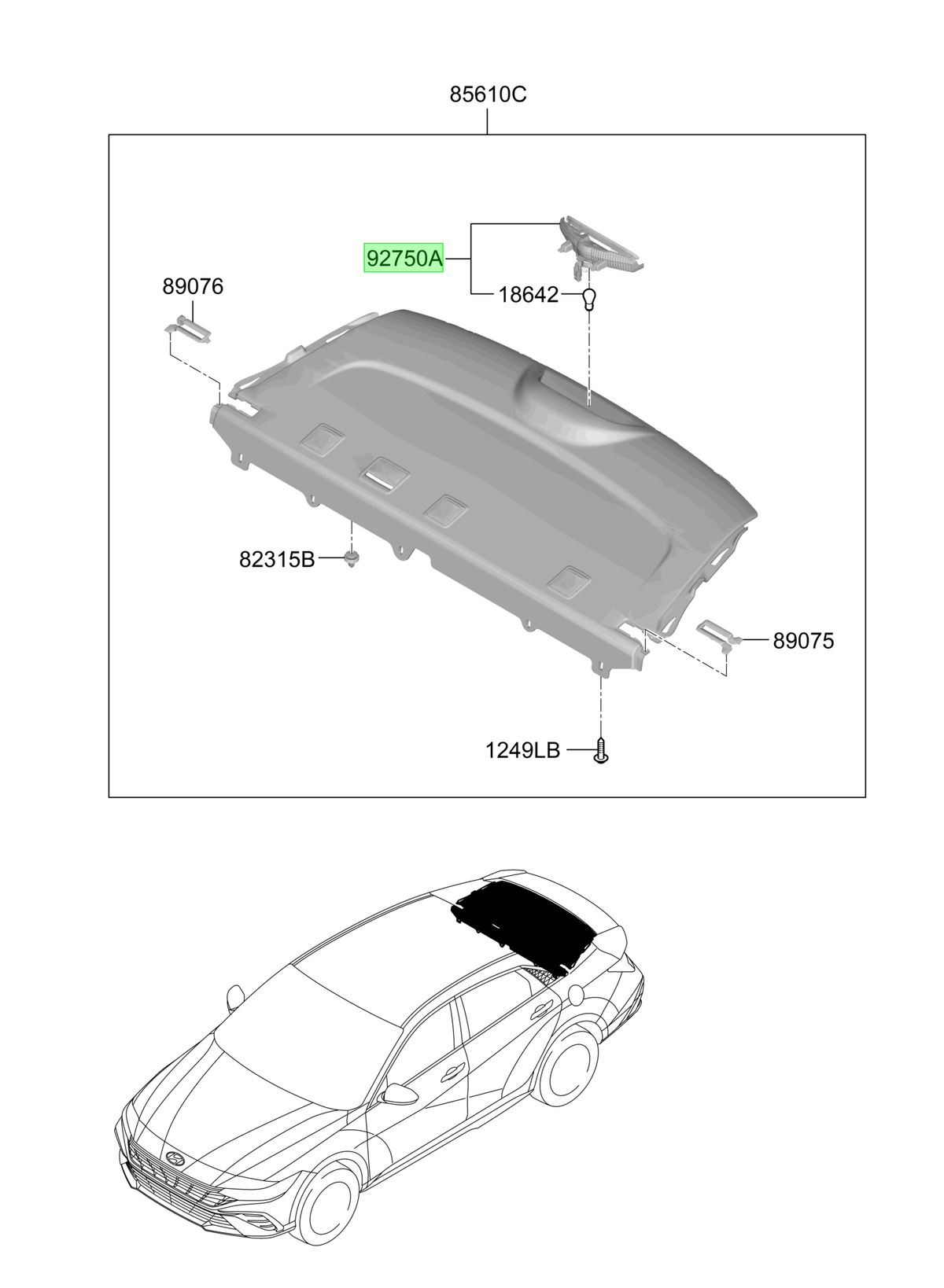 Tercera Luz Freno Original Para Hyundai Elantra 2020-2025