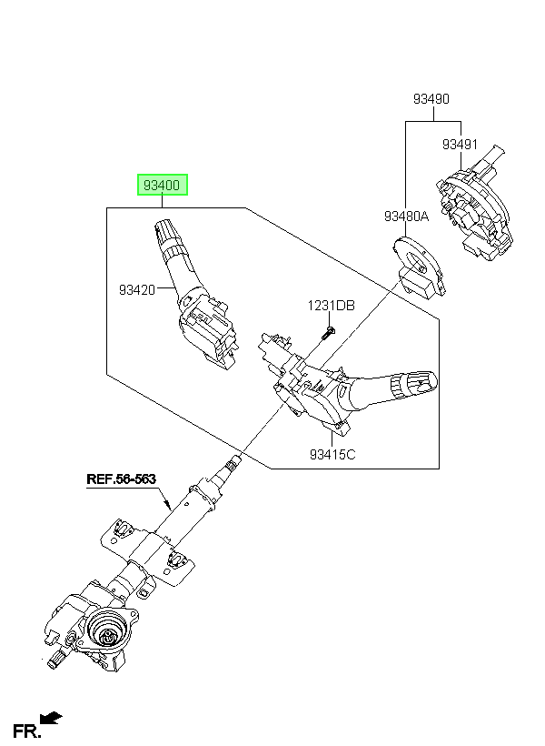 Conj Conmutador Orig. Para Hyundai Accent Desde 2011