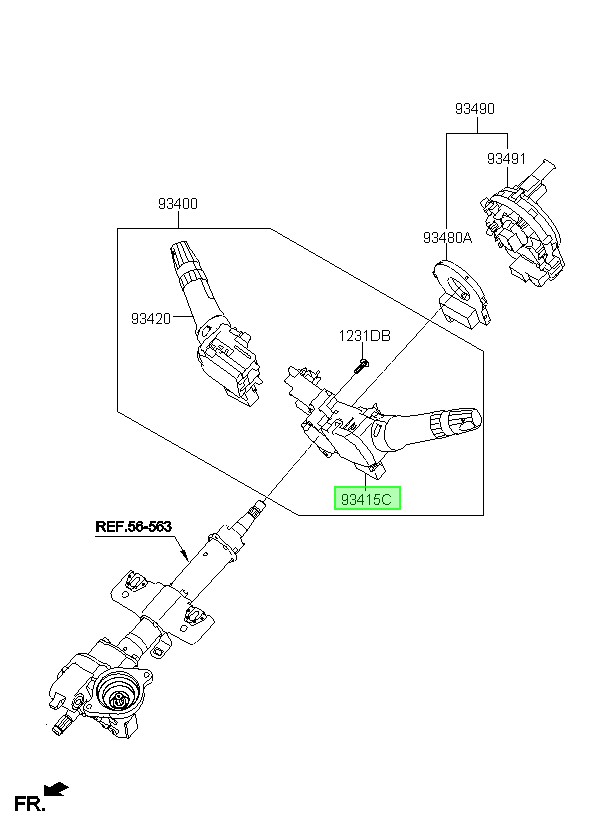 Comando Luces Orig. Para Hyundai Accent 2014-2021