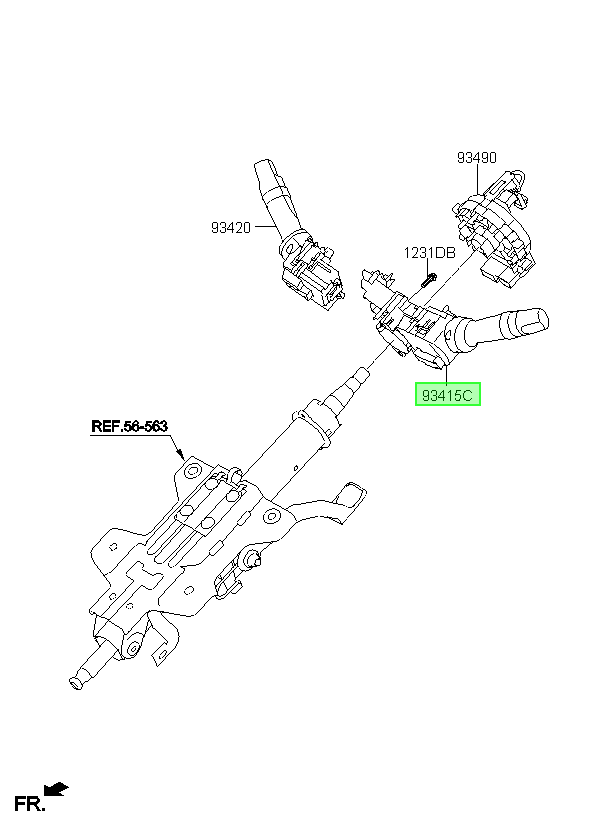 Comando Luces/señalizador Orig. Para Kia Cerato 2014-2018