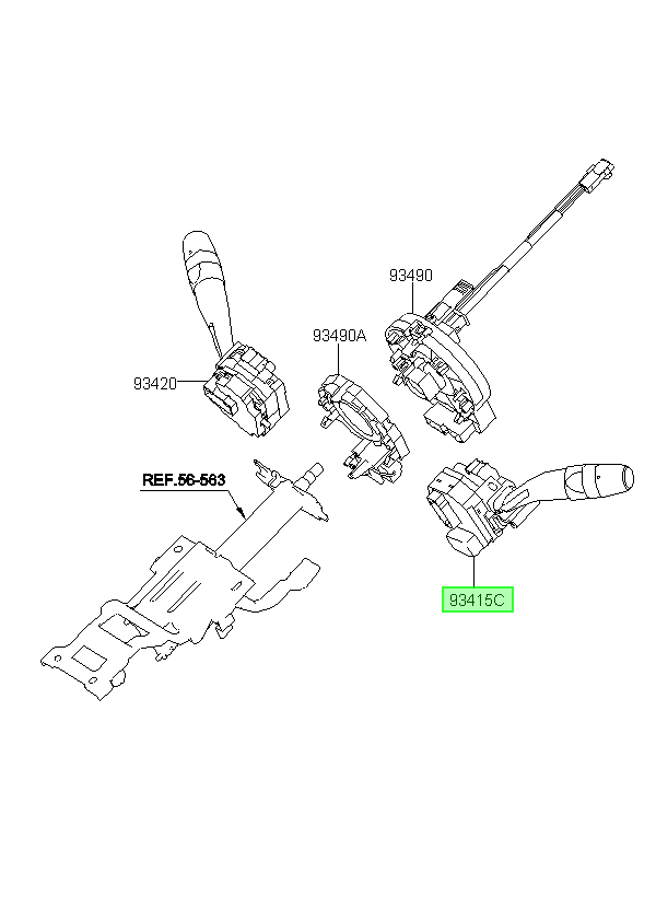 Telecomando Luces Orig. Para Hyundai I30 2008-2012