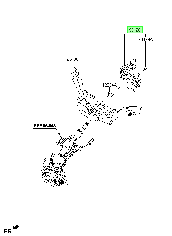 Contactor Clock Spring Orig. Para Hyundai Tucson Desde 2015