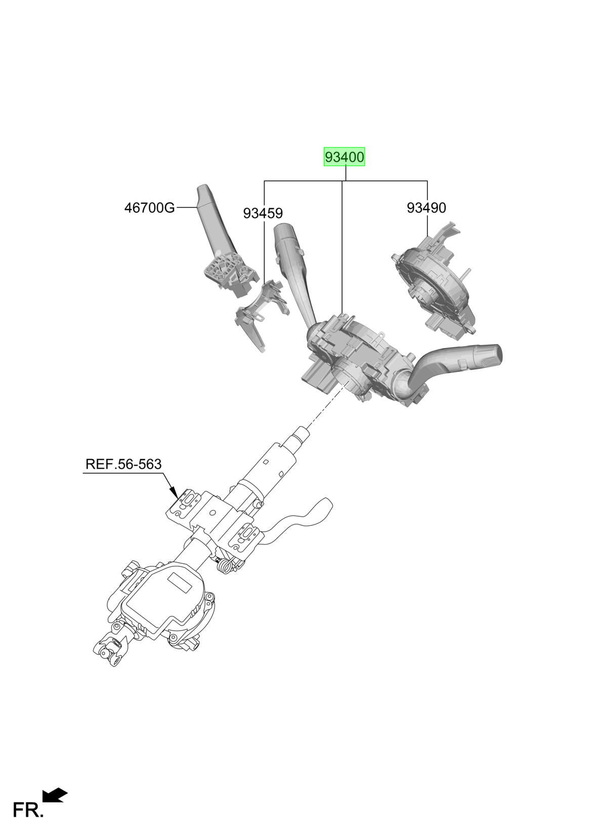 Telecomando Original Para Hyundai Kona 2023-2025