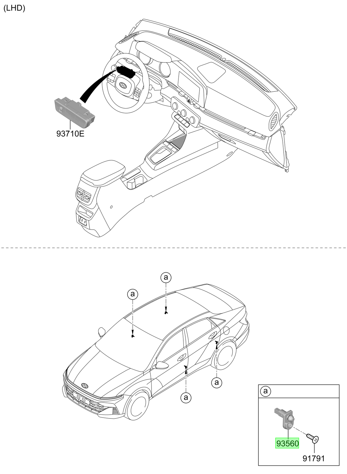 Interruptor Puerta Orig. Para Hyundai Azera 2012-2015