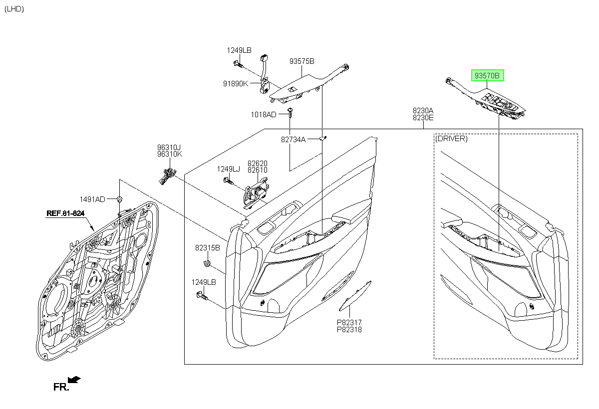 Switch Alzaviderio C Orig. Para Hyundai Tucson Desde 2015