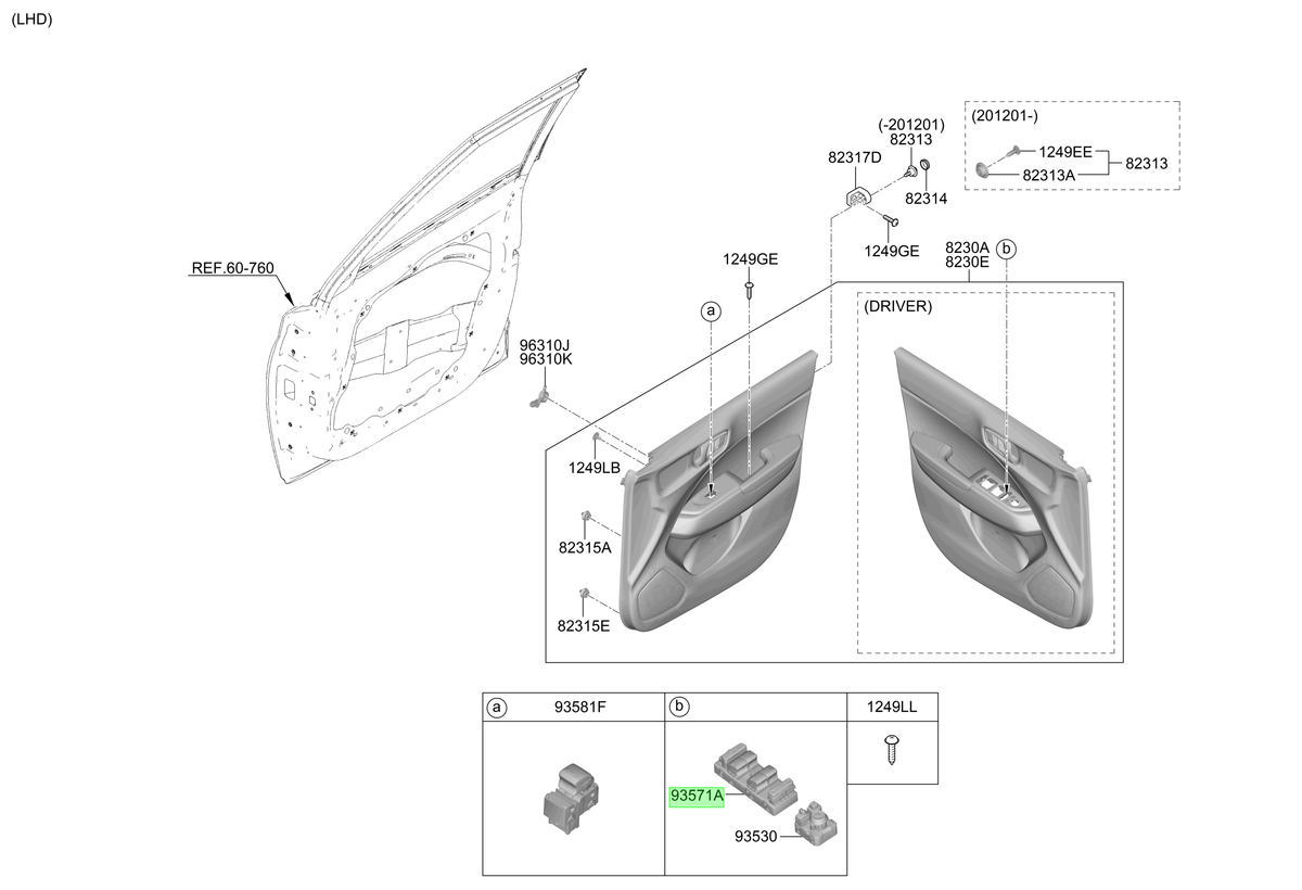 Switch Alzavidrio Lh Original Para Hyundai Venue 2019-2025