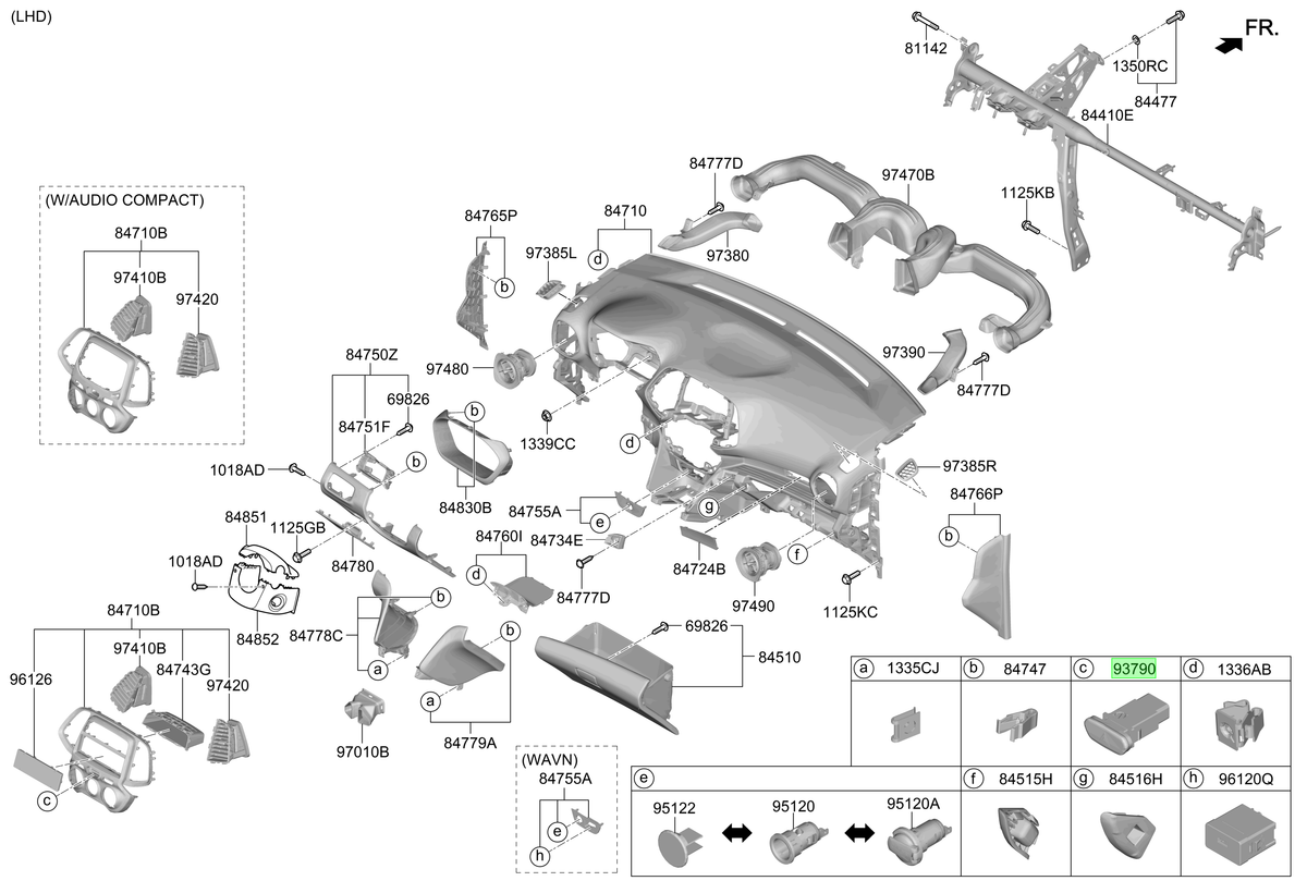 Boton Original Para Hyundai Atos 2019-2024
