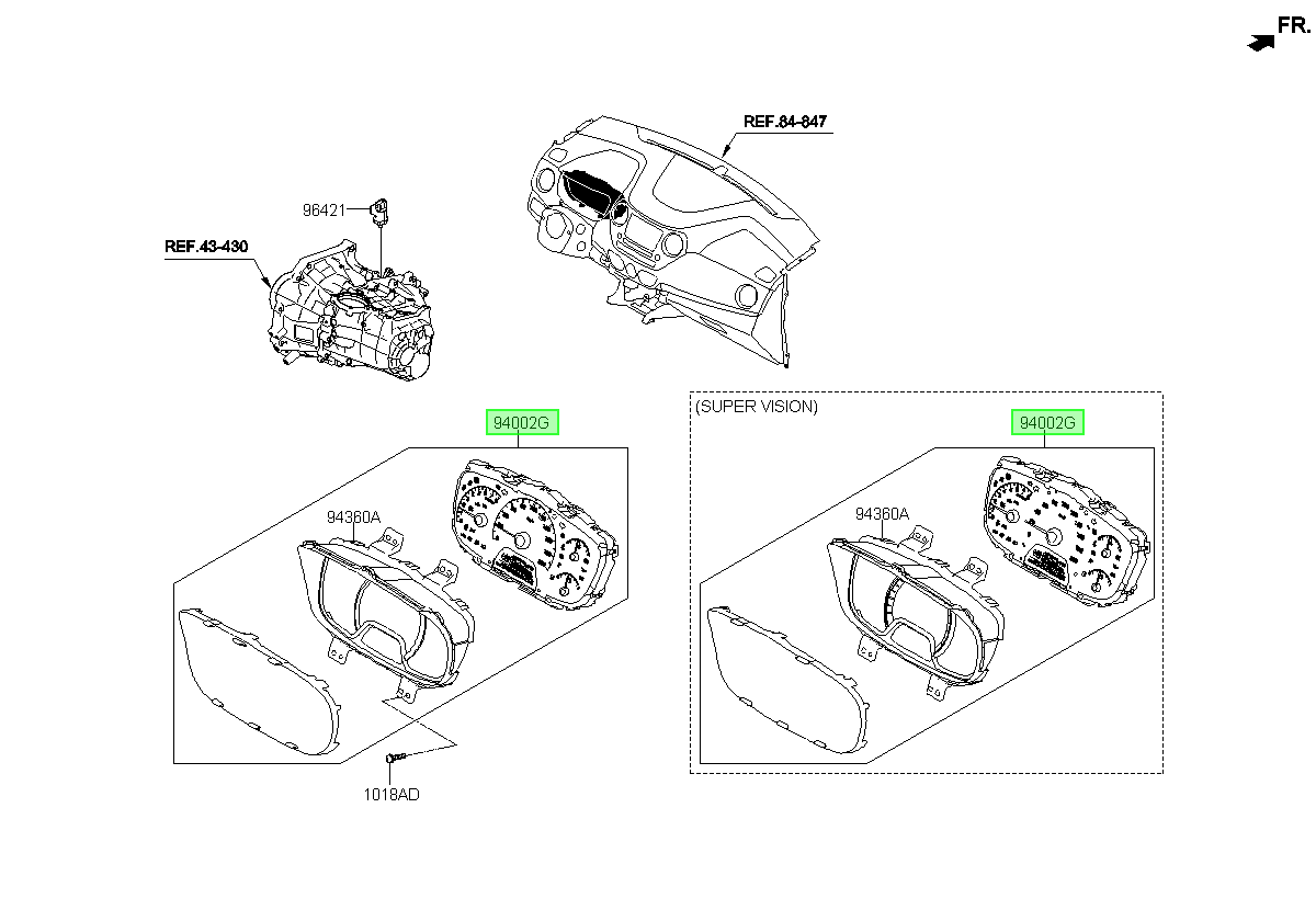 Cuadro Original Para Hyundai I10 2016-2024