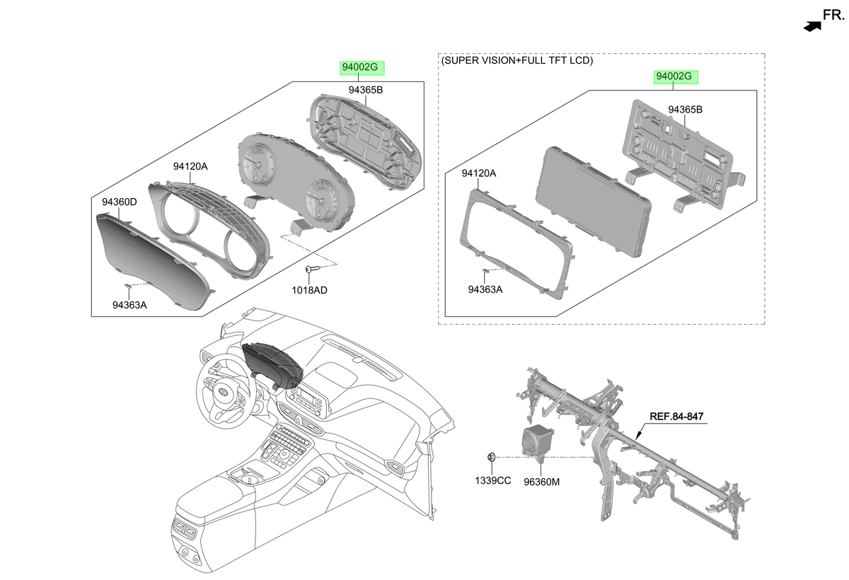 Cuadro Original Para Hyundai Santa Fe 2020-2024