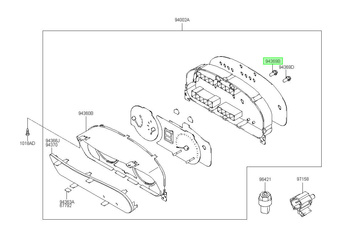 Ampolleta Tablero Original Para Hyundai Getz 2002-2011
