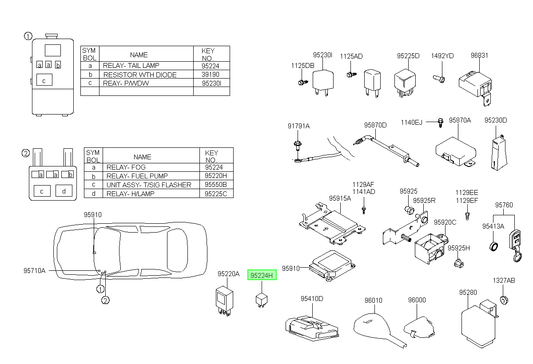 Relay Original Para Hyundai H1 2003-2023