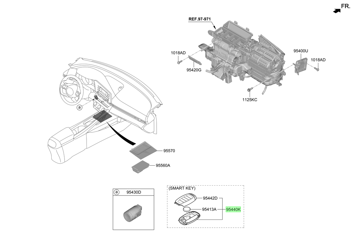 Smart Key Original Para Hyundai Elantra 2020-2025