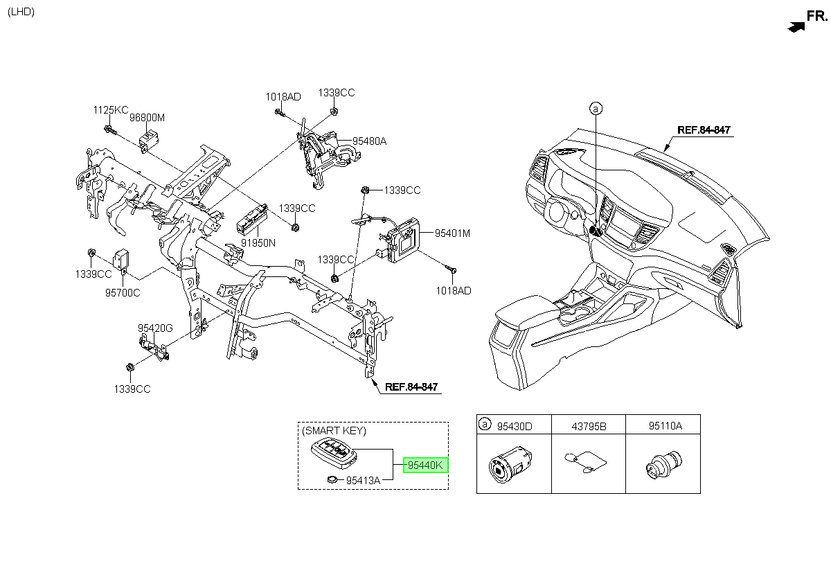Llave Inteligente Orig. Para Hyundai Tucson Desde 2015