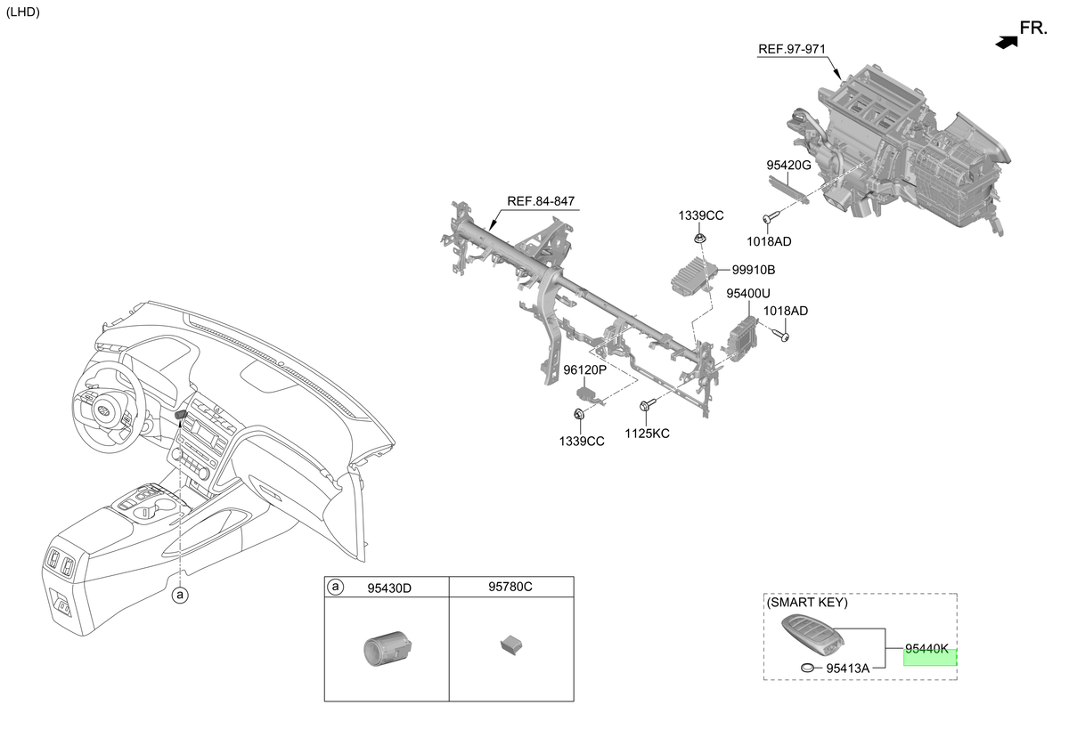 Control Alarma Original Para Hyundai Tucson 2020-2025