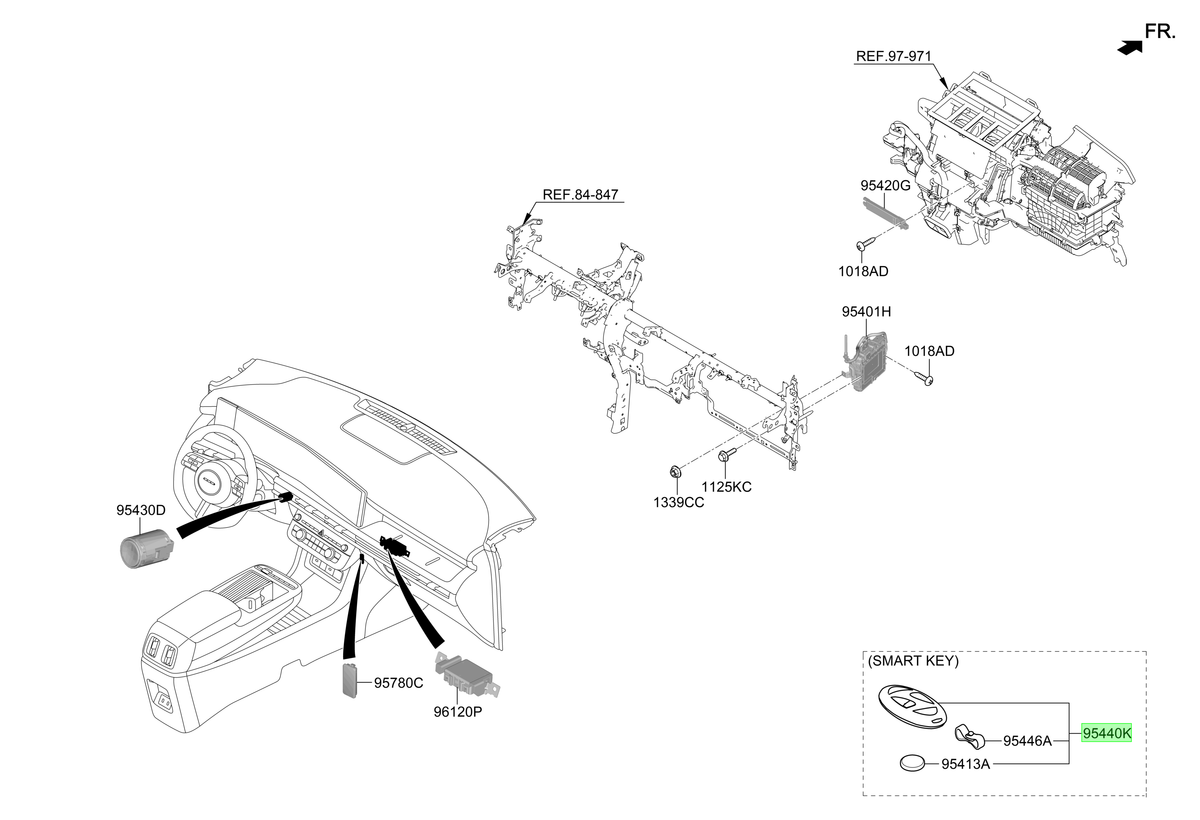 Llave Inteligente Original Para Hyundai Tucson 2022-2025