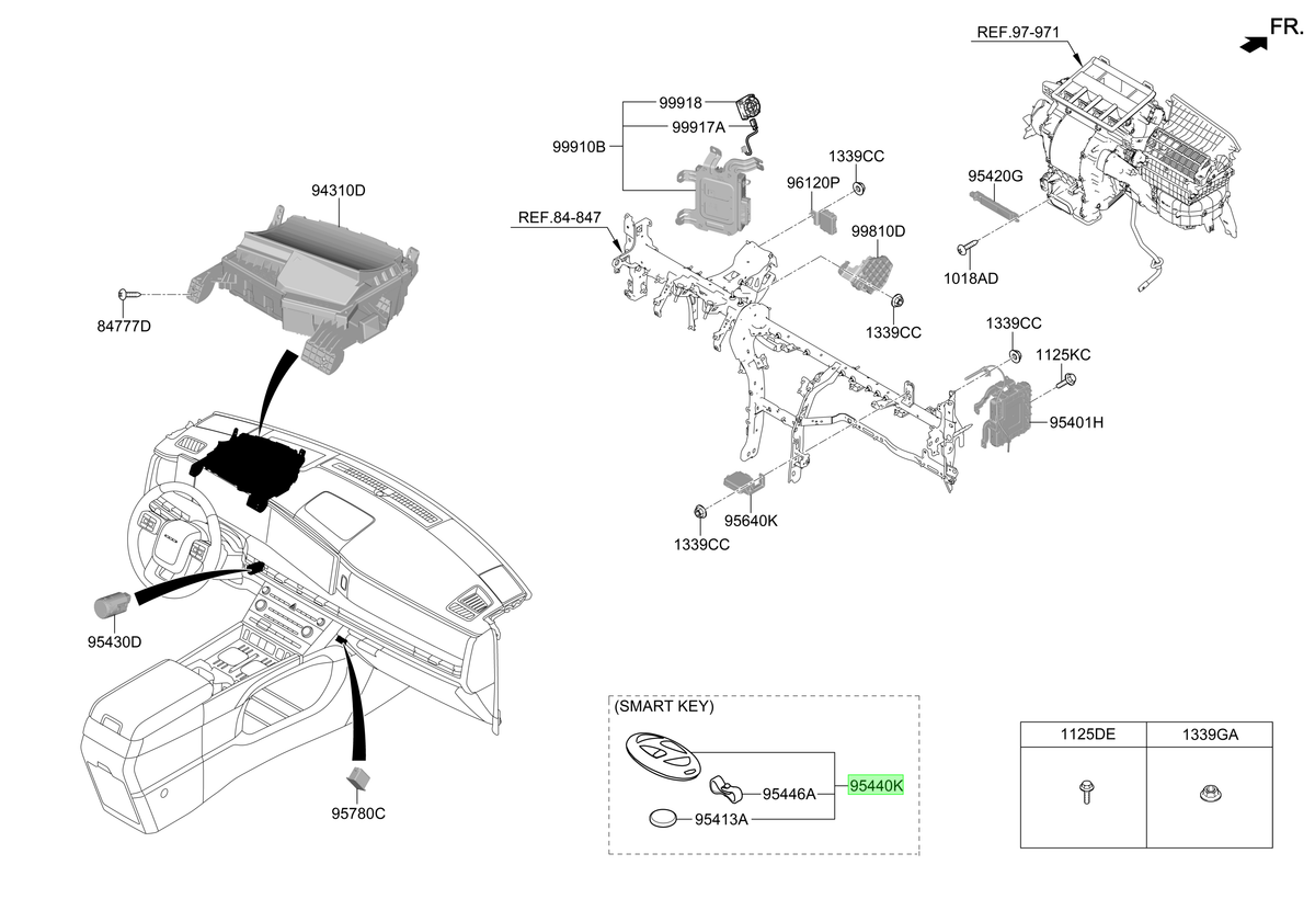 Llave Inteligente Original Para Hyundai Santa Fe 2023-2025