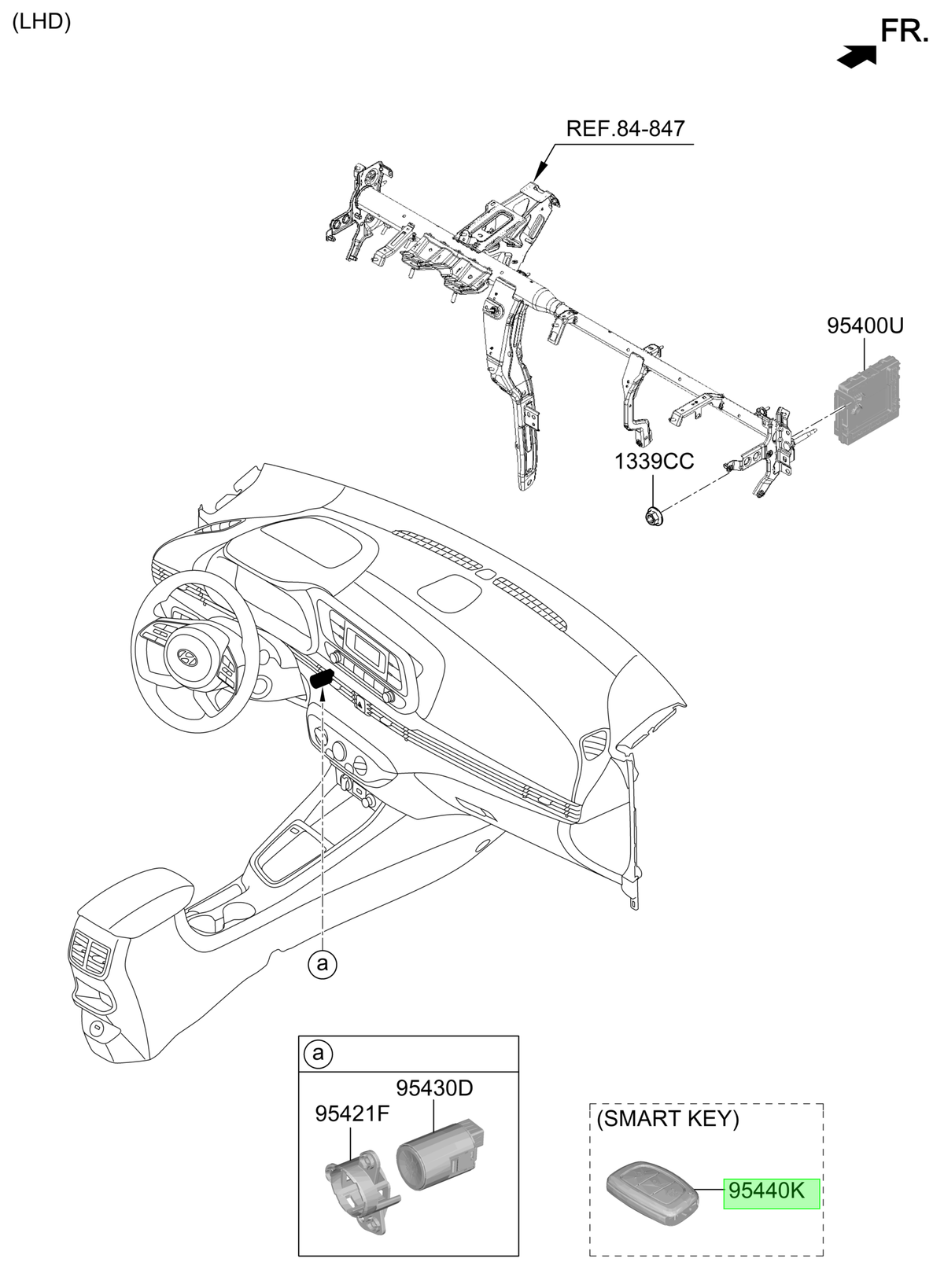 Control Alarma Original Para Hyundai I20 2020-2024