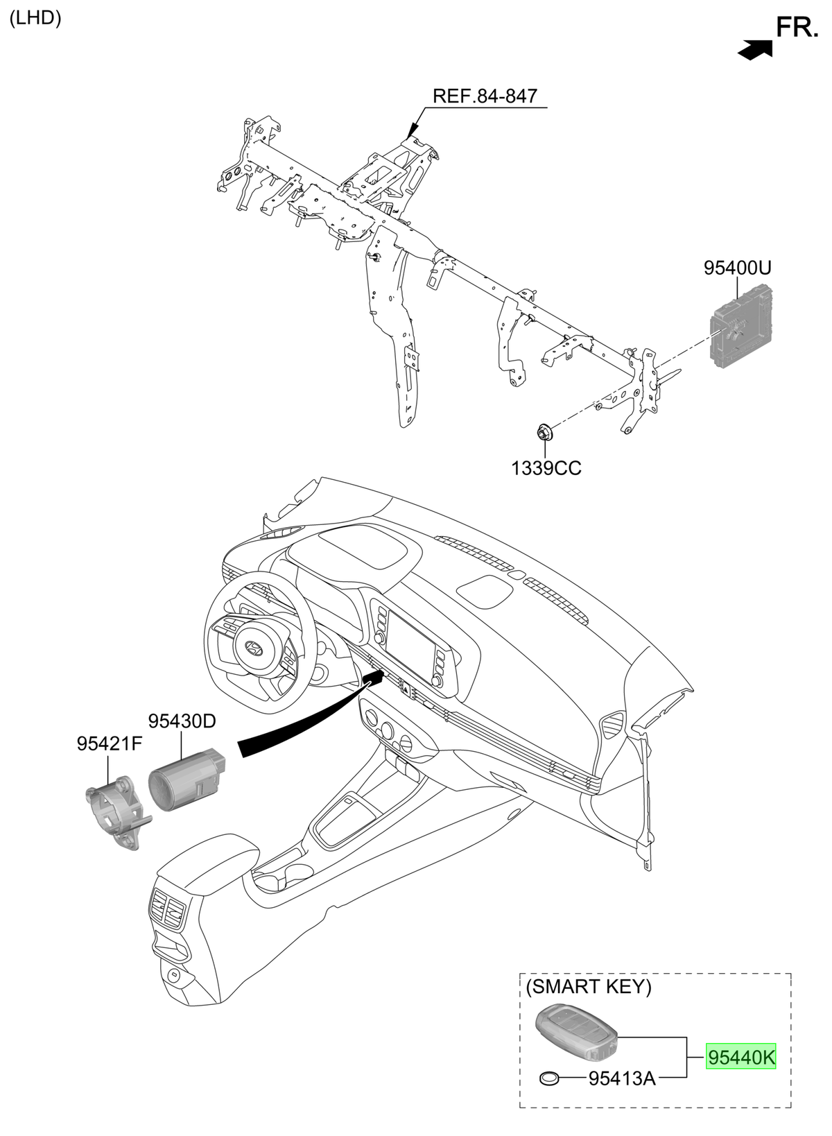 Llave Inteligente Original Para Hyundai I20 2023-2025