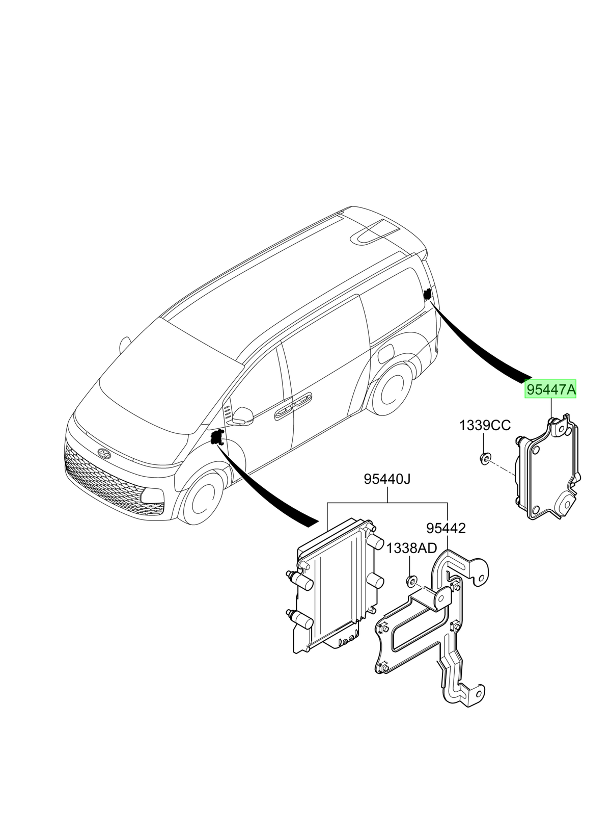 Módulo 4wd Original Para Hyundai Staria 2021-2025
