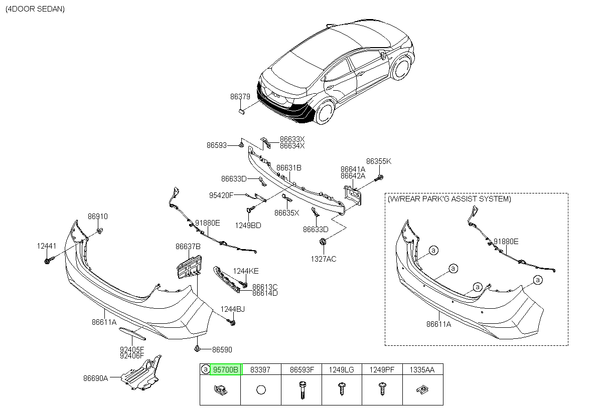Sensor Retroceso Original Para Hyundai Elantra 2011-2014