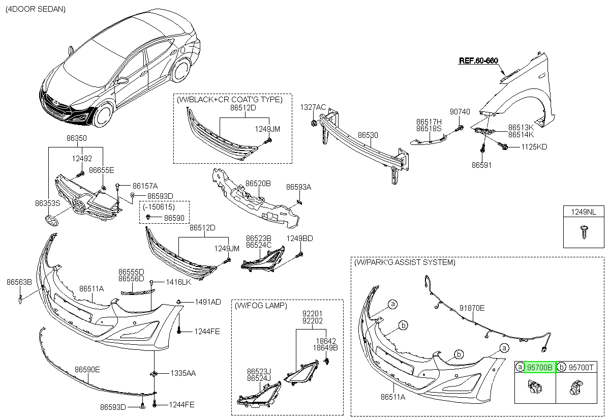 Sensor Estacionamiento Orig. Para Hyundai Elantra 2013-2016
