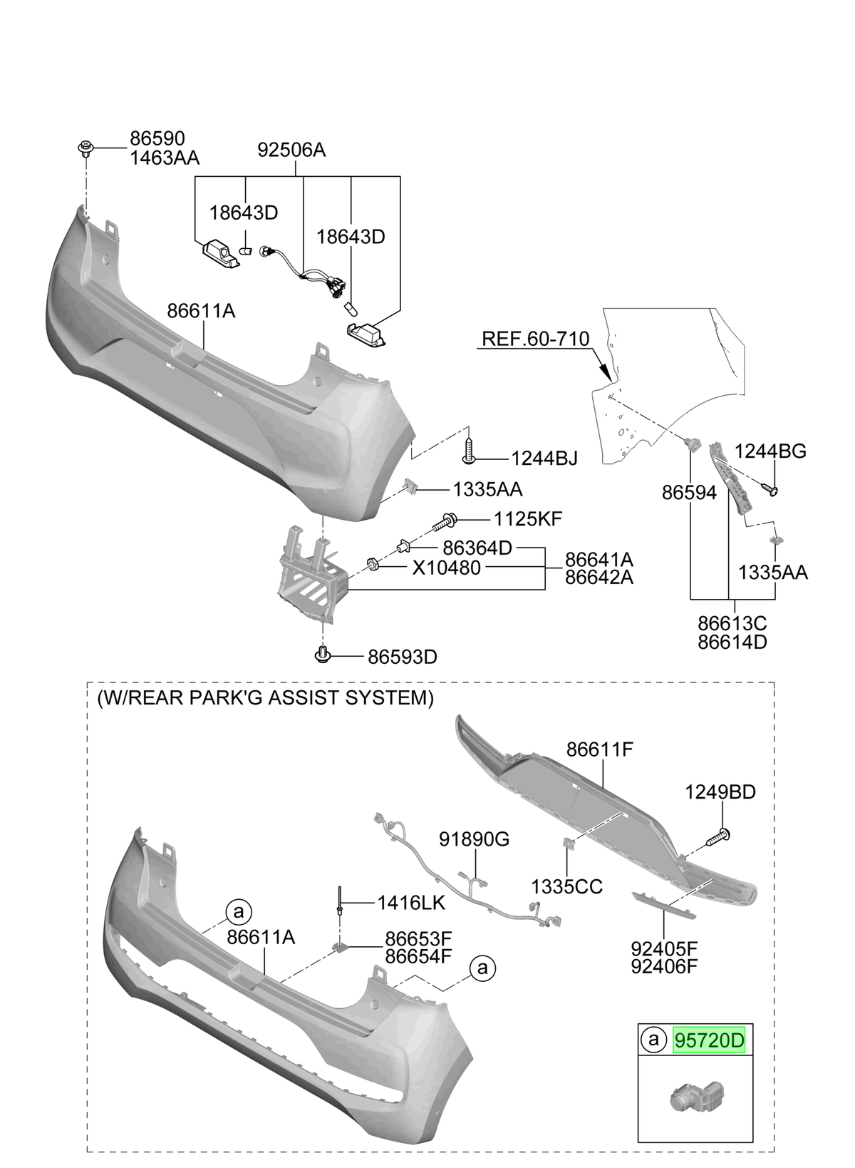 Sensor Retroceso Original Para Hyundai Atos 2019-2023