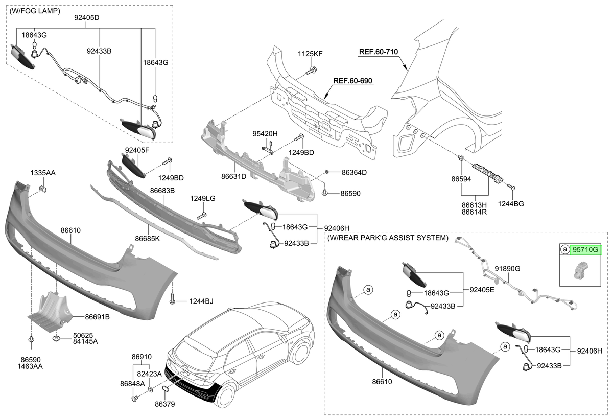 Ultrasonic Original Para Hyundai I20 2014-2022