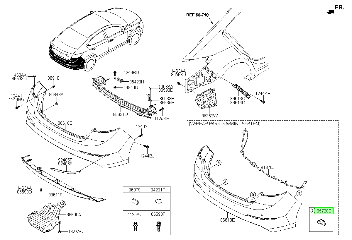 Sensor Retroceso Original Para Hyundai I30 2017-2020