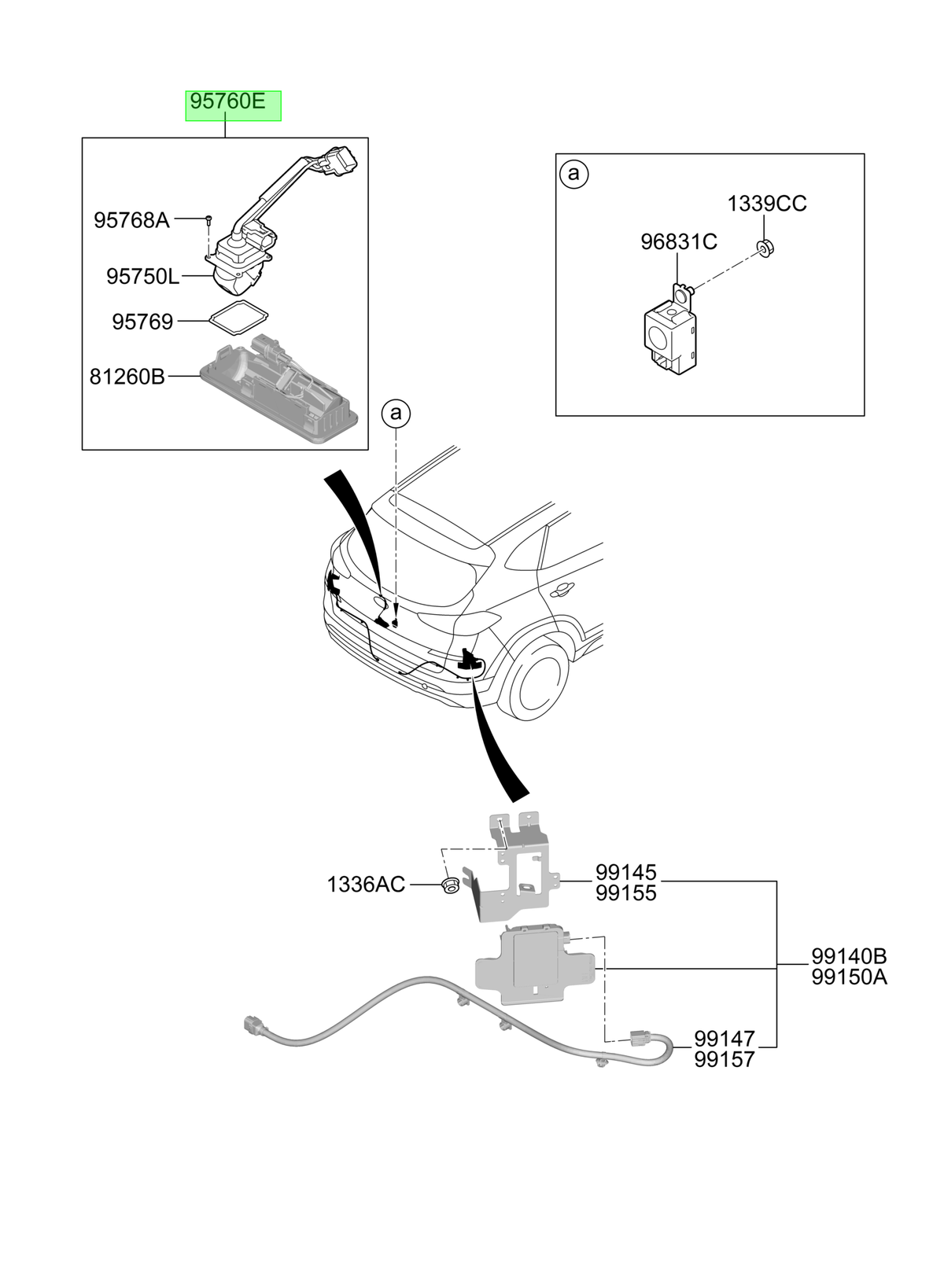 Cámara Retroceso Original Para Hyundai Tucson 2015-2025