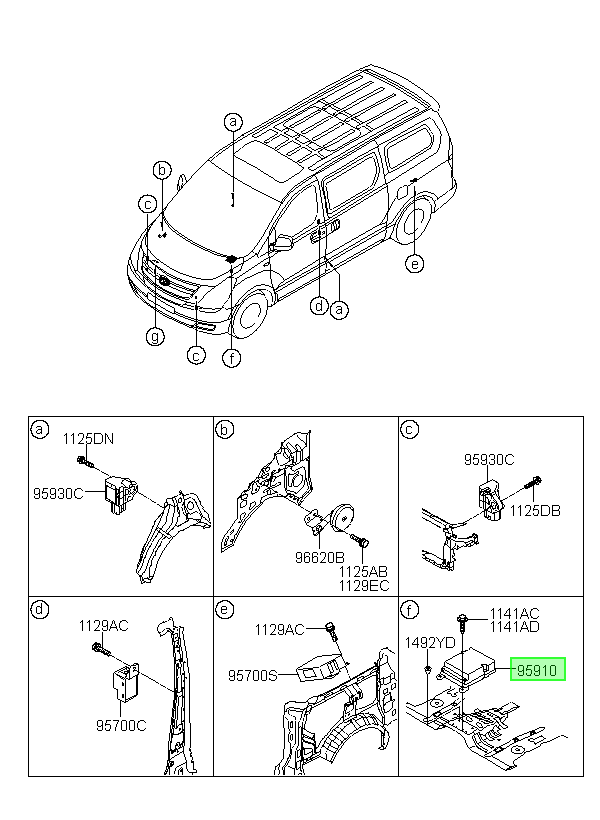 Modulo Control Airbarg Orig. Para Hyundai H1 Desde 2007