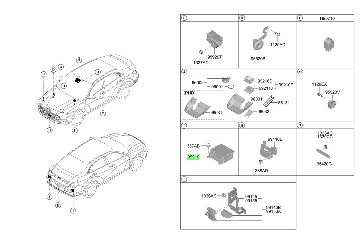Módulo Airbag Original Para Hyundai Elantra 2023-2025