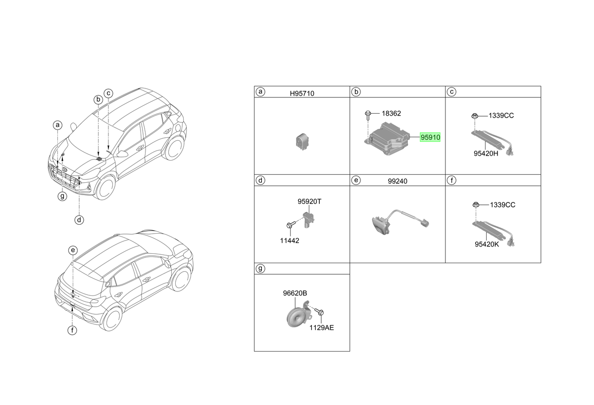 Módulo Control Original Para Hyundai I10 2019-2024