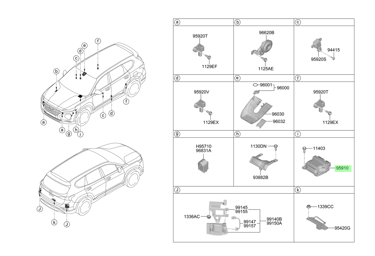 Modulo Control Airbag Orig. Para Hyundai Santa Fe Desde 2018