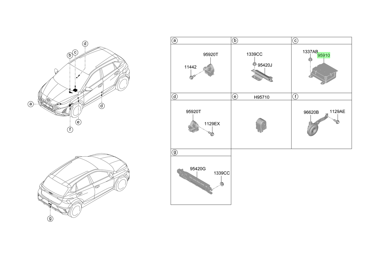 Módulo Airbag Original Para Hyundai I20 2020-2025