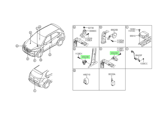 Sensor Impacto Original Para Kia Sorento 2014-2024