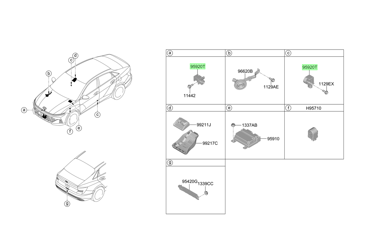 Sensor Original Para Hyundai Accent 2023-2025