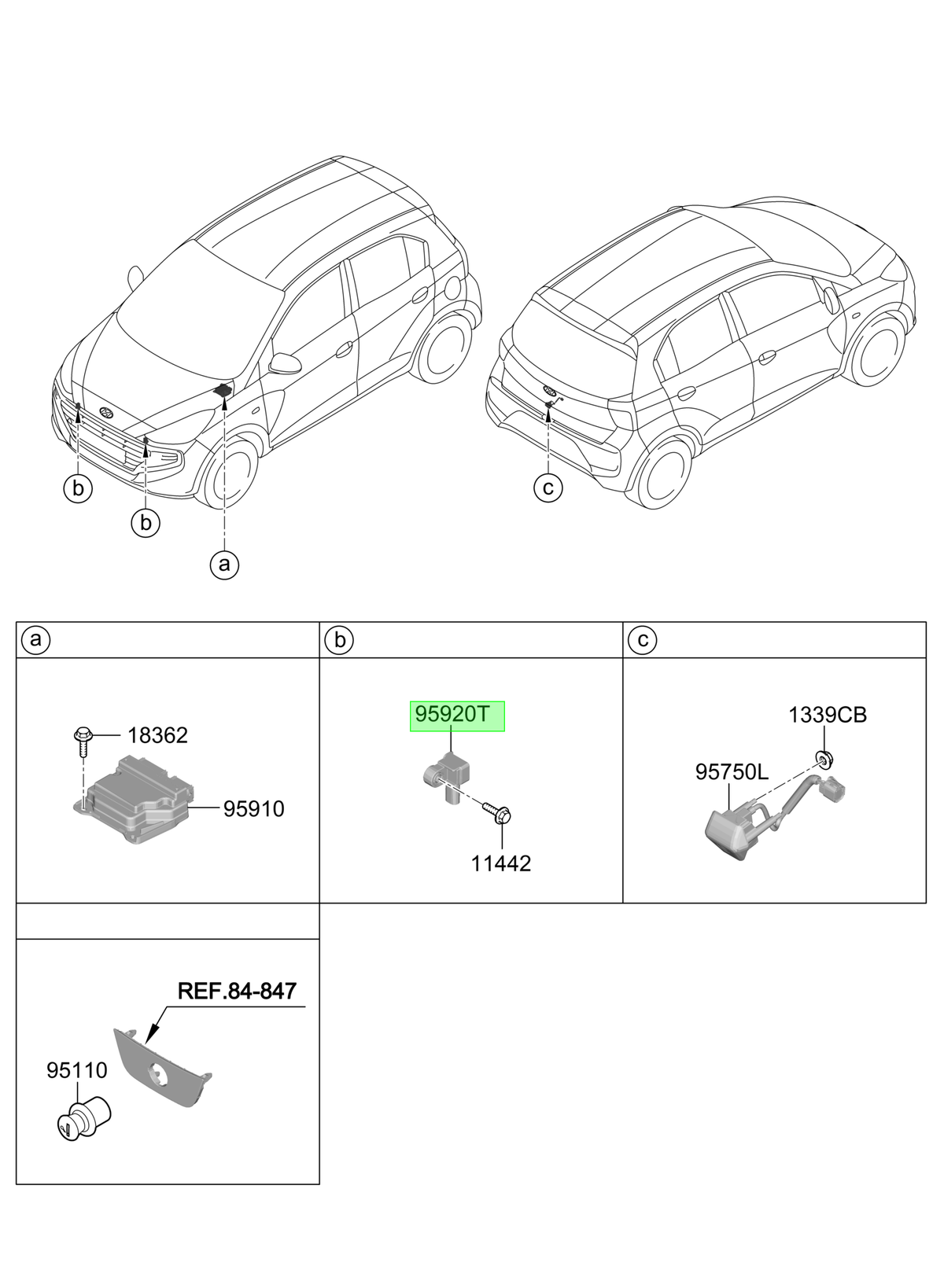 Sensor Impacto Original Para Hyundai Atos 2019-2023