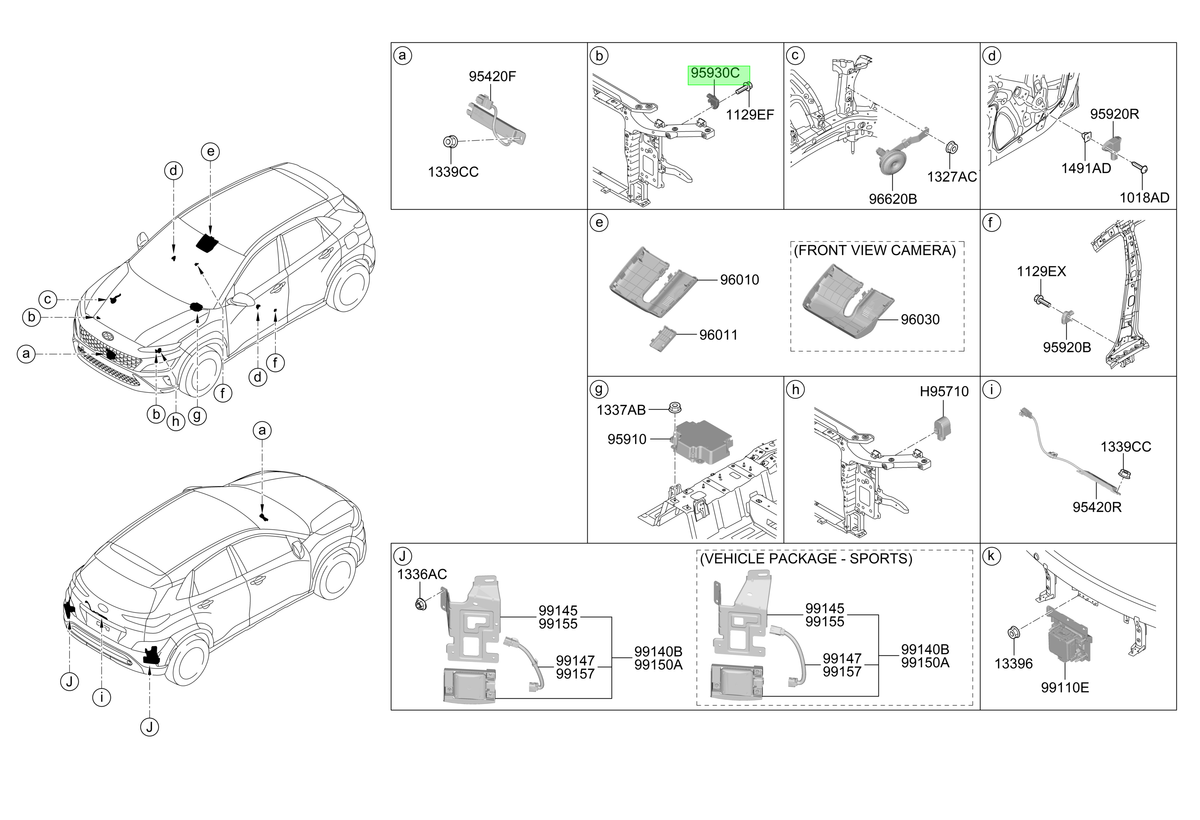 Frontal Original Para Hyundai Kona 2018-2023